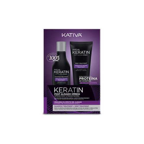 Kativa Professional Keratin Post Alisado - Set Shampoo e Trattamento Intensivo