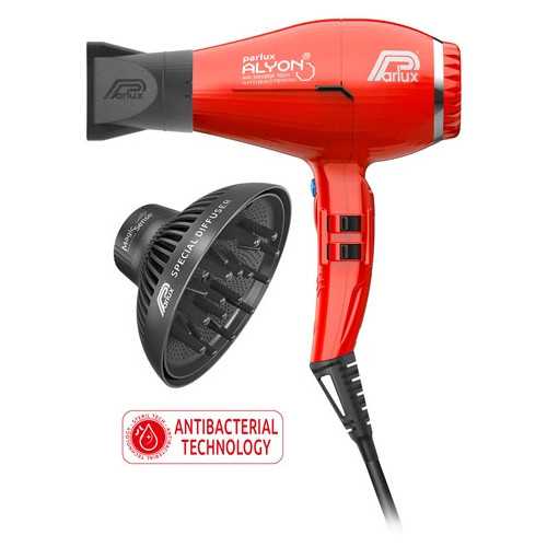 Parlux Alyon Air Ionizer Tech Eco Friendly Red Edition - Hairdryer With  Magic Sense Diffuser